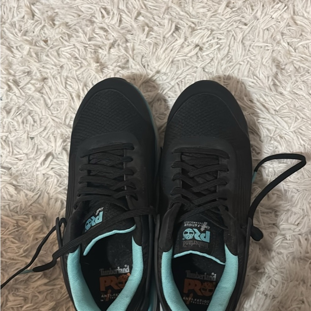 Timberland Black and Teal Athletic Shoes! Perfect for Work! Brand new